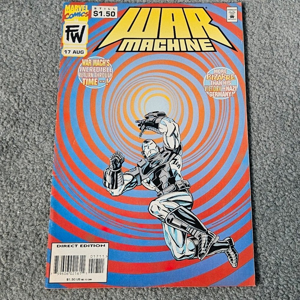 "War Machine" August 1995 Marvel Comic Book